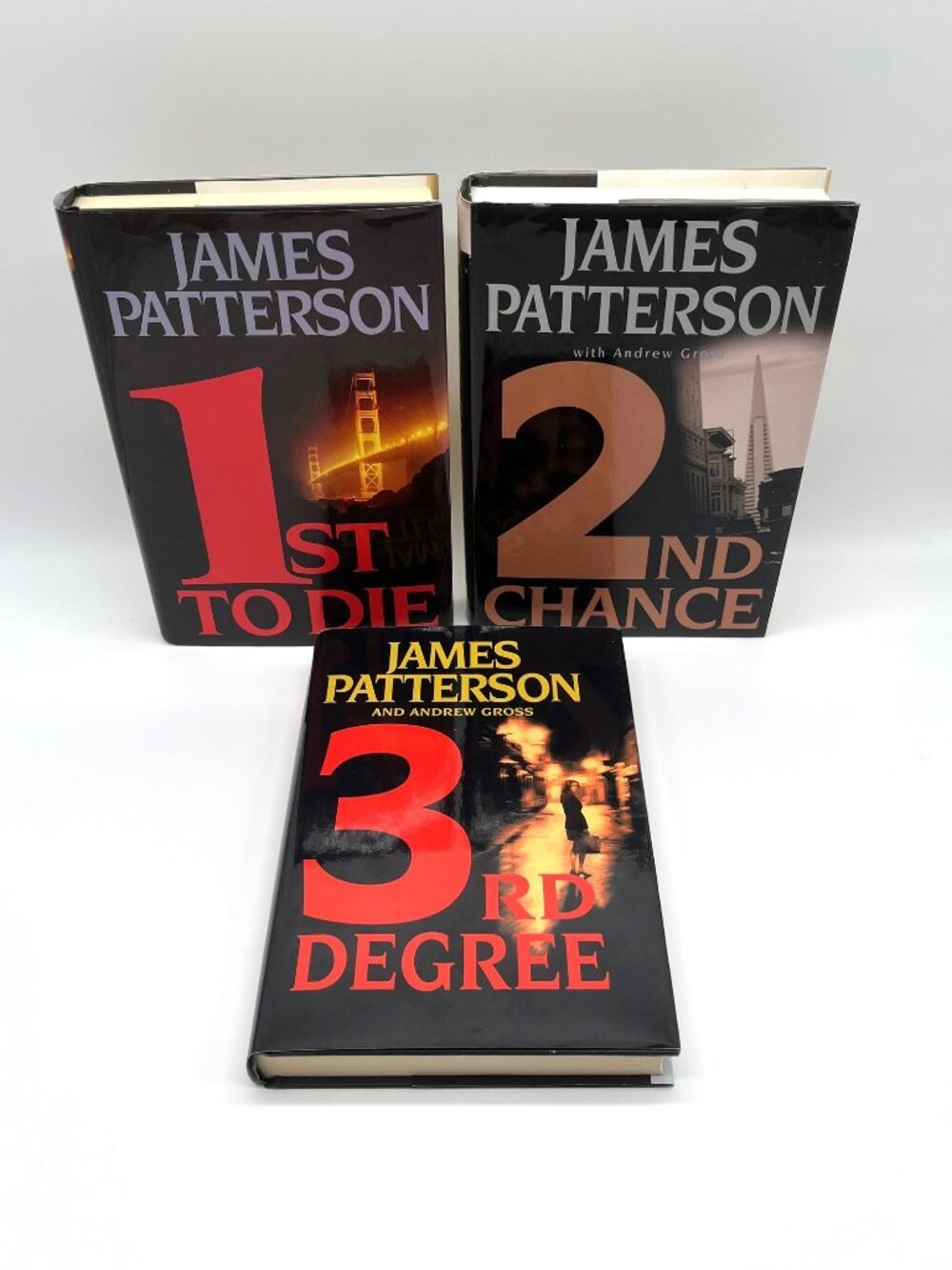 James Patterson Lot of 3 HC Books 1st to Die 2nd Chance 3rd Degree Murder Club